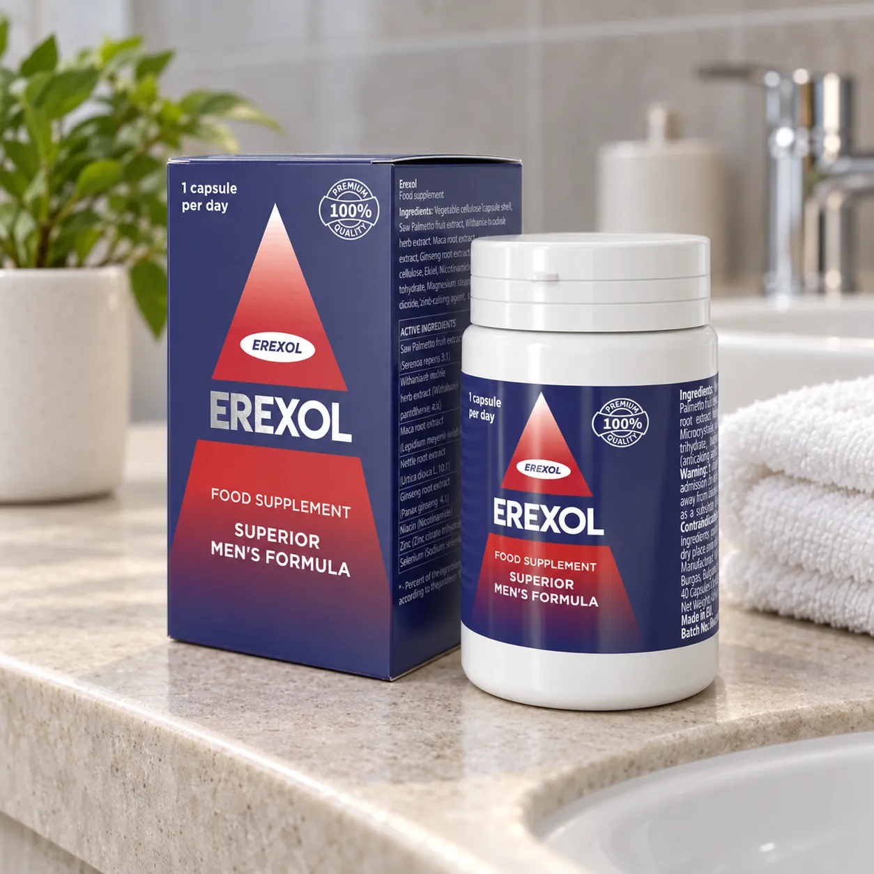 Erexol — opakowanie na co dzień